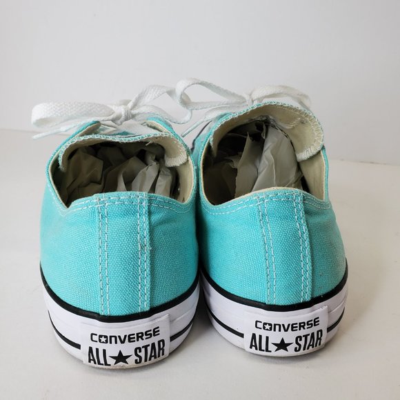 Converse All Star Low Top Light Blue Sneaker Shoes Men's Size 8 Wm's 10. - Picture 7 of 12